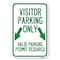 Signmission Parking Area Sign Visitors Parking Only Heavy-Gauge Aluminum Sign, 12" x 18", A-1218-23469 A-1218-23469 - alternate 1